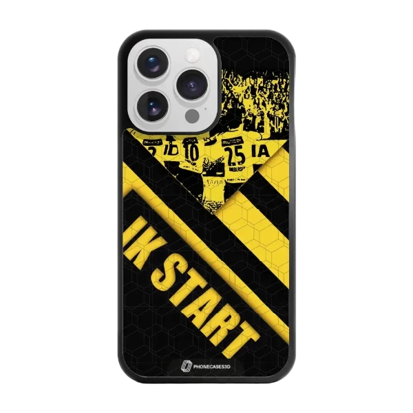 Phonecases3D iPhone 13 Pro IK Start -3D suojakuori, musta