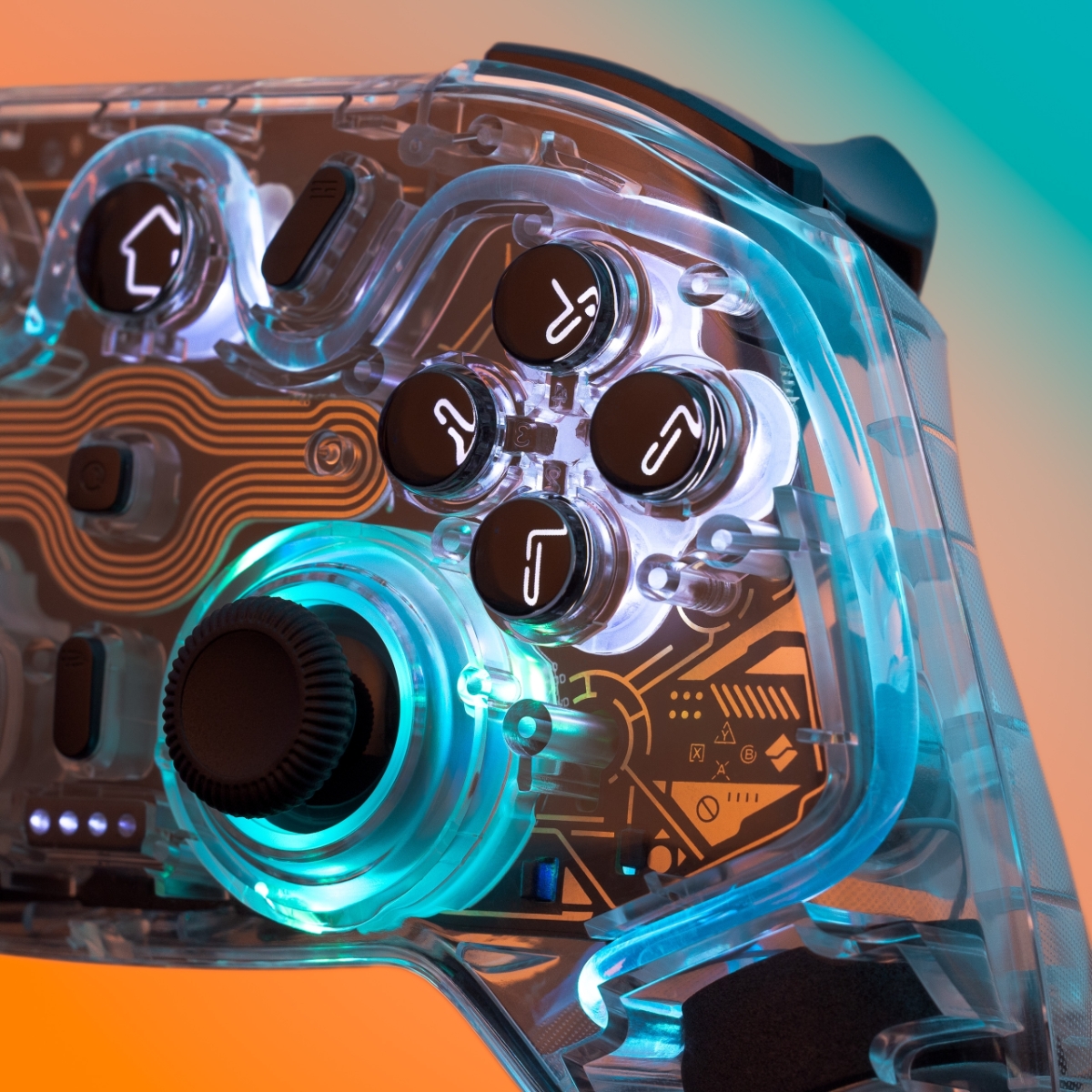 Cepter Horizon controller's buttons lit up