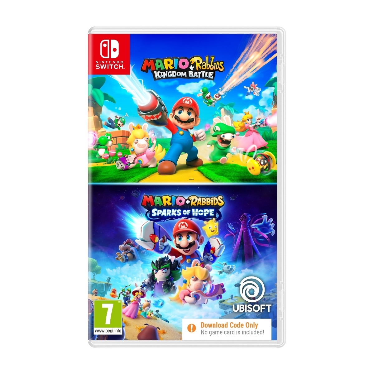 Mario + Rabbids Kingdom Battle / Mario + Rabbids Sparks of Hope (Code in a Box) - Nintendo Switch - Strategi
