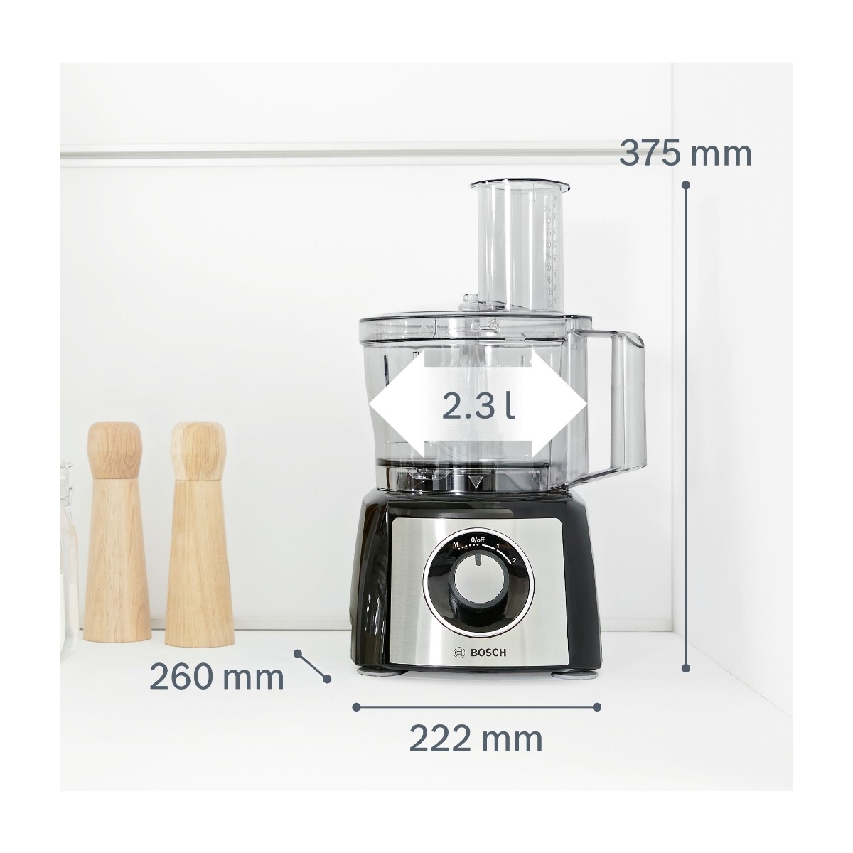 Bosch Multitalent 3 MCM3401M foodprocessor billede 2