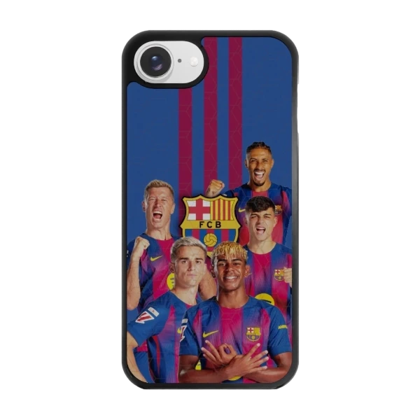 Phonecases3D iPhone 17e/16e FC Barcelona -3D suojakuori, musta