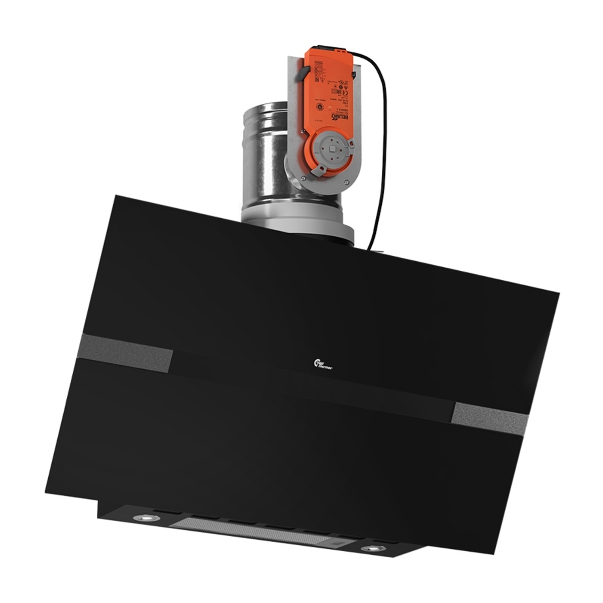 Thermex Design Line Central 8002 Timer emhætte, 80 cm sort billede 1
