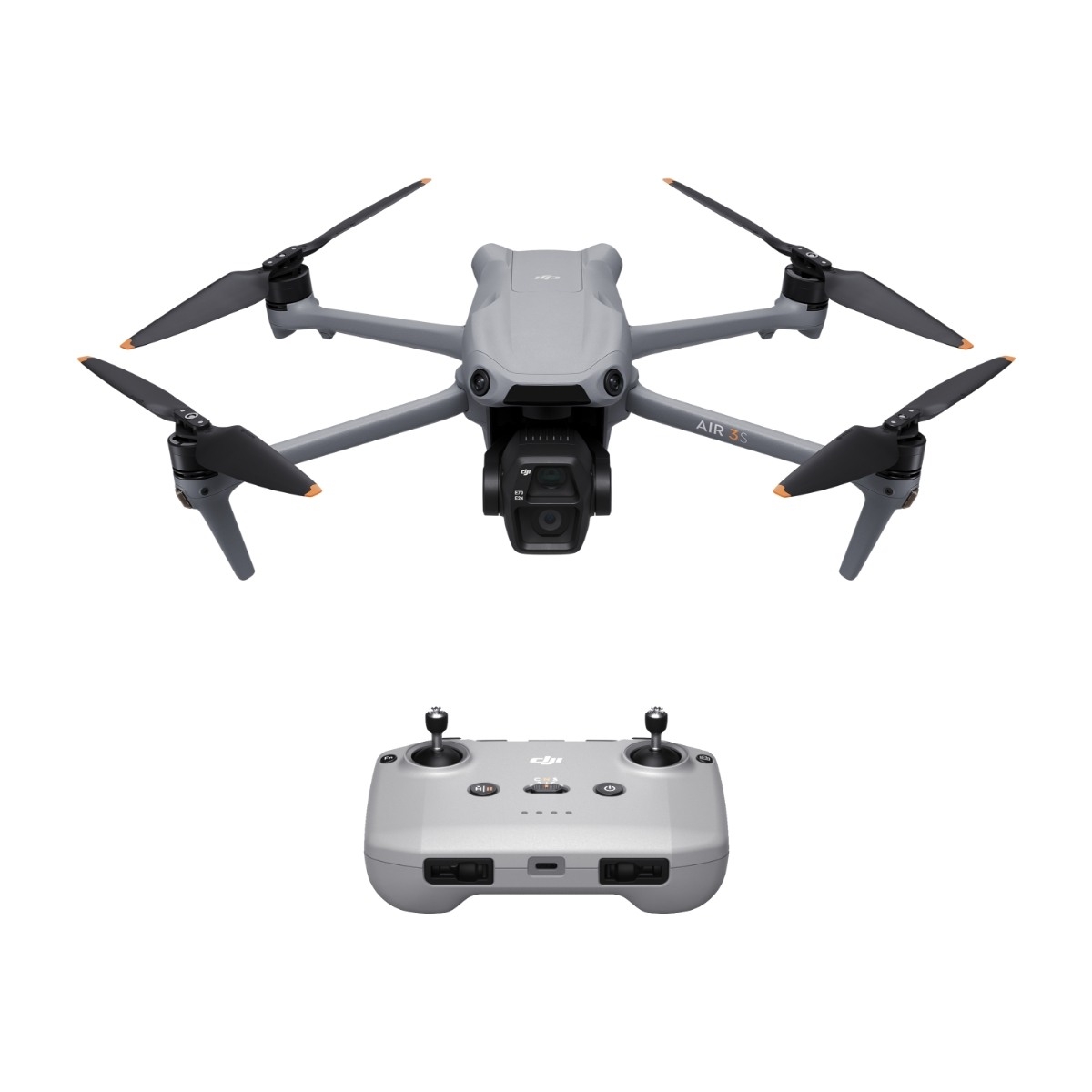 DJI AIR 3S + DJI RC-N3-fjernkontroll