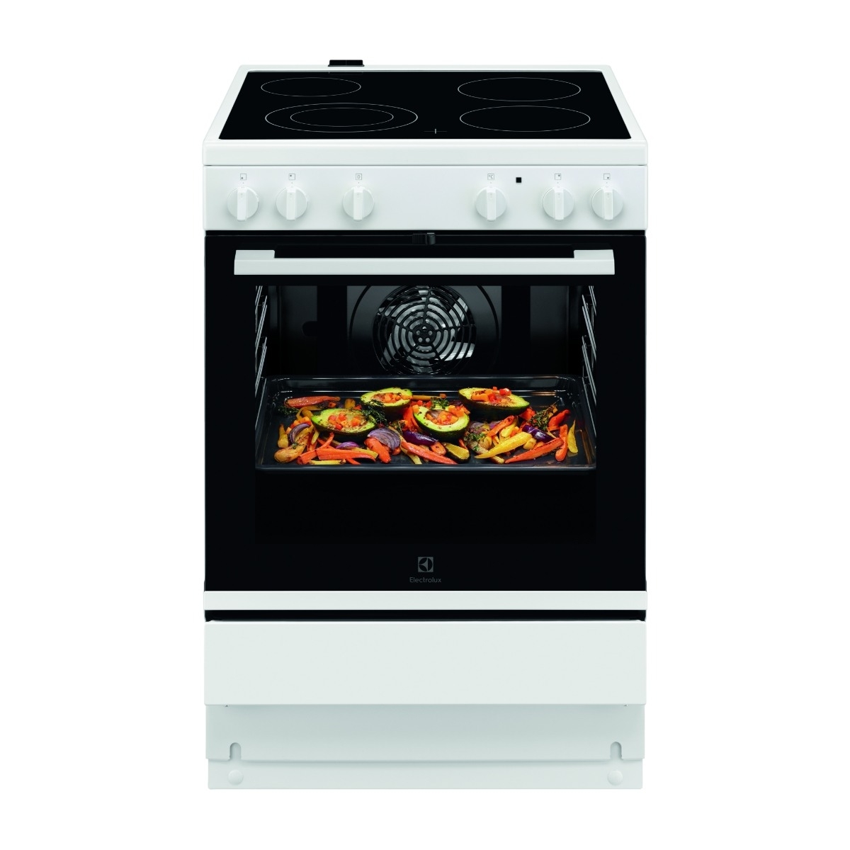 Electrolux 500-serien LKR64004NW keramisk komfur, 230V billede 1