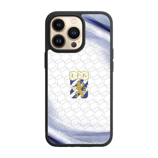 Phonecases3D iPhone 13 Pro IFK Göteborg -3D suojakuori, musta