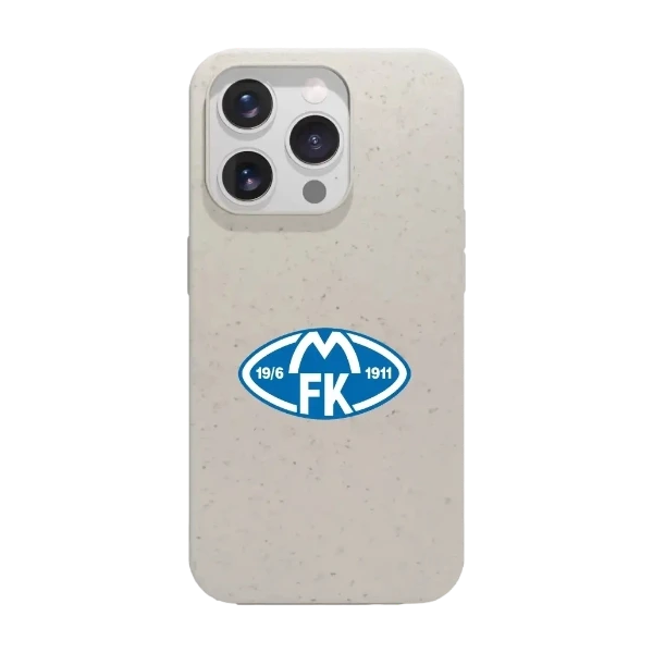 Phonecases3D iPhone 15 Pro Molde FK kompostoituva suojakuori, valkoinen