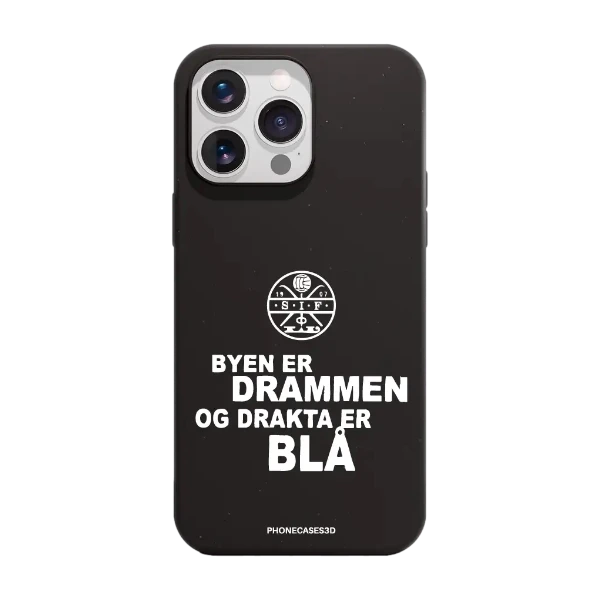 Phonecases3D iPhone 16 Pro Max Strømsgodset kompostoituva suojakuori, musta