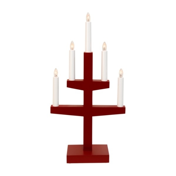 Trapp Adventsstake 46 cm Rød
