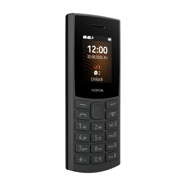 Nokia 105 4G 2023 mobiltelefon, grå