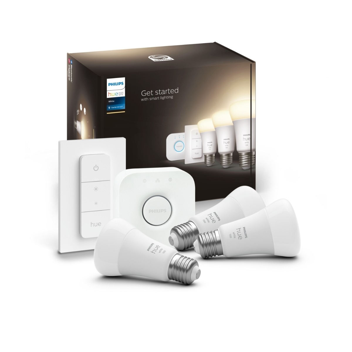 Hue W Startsett Lyskilde 9.5W A60 E27 3pk - 60572