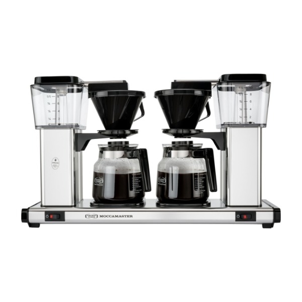 Moccamaster Manual Double kaffemaskine, Silver billede 2