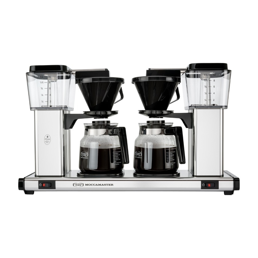 Moccamaster Manual Double kaffemaskine, Silver billede 3