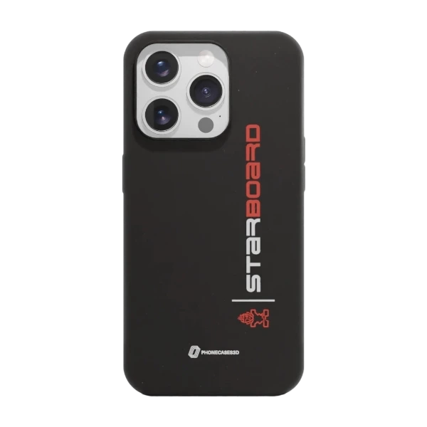 Phonecases3D iPhone 15 Pro Starboard kompostoituva suojakuori, musta