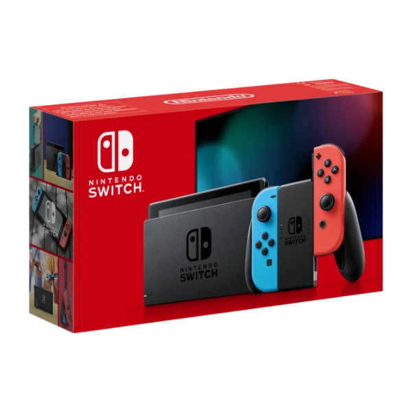 Nintendo Switch konsoll Neon rød/Neon, blå