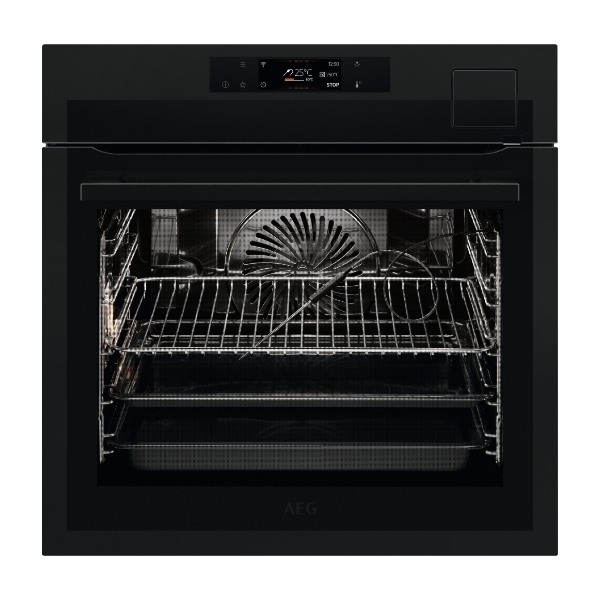 AEG 9000-seriens BFS8800T indbygningsovn, mat sort billede 2