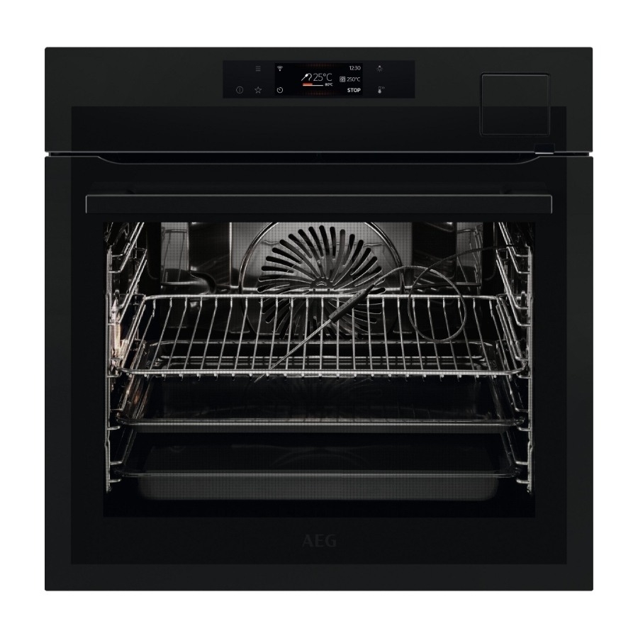 AEG 9000-seriens BFS8800T indbygningsovn, mat sort billede 3