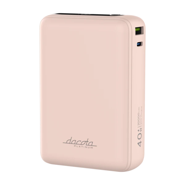 Dacota Platinum AM20 40 W powerbank 20 000 mAh, rosa