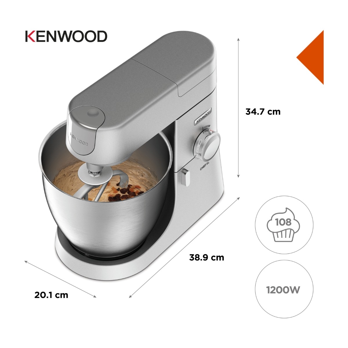 Kenwood Køkkenmaskine Chef XL KVL4110S billede 5