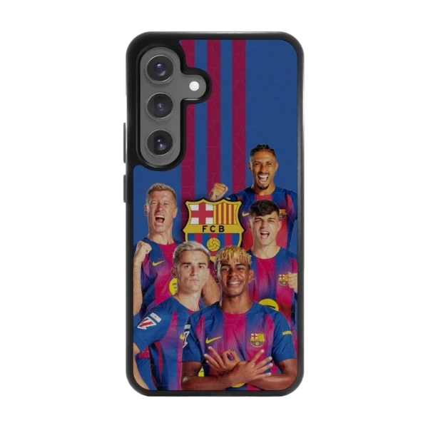Phonecases3D Samsung Galaxy S25 FC Barcelona -3D suojakuori, musta