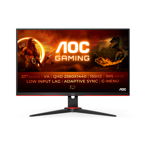AOC Gaming Q27G2E/Bk 27" QHD gamingskærm
