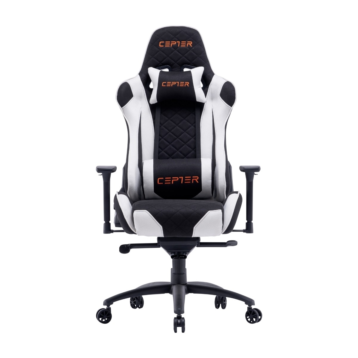 CEPTER ROGUE FABRIC GAMING CHAIR BLACK & WHITE CEPTER