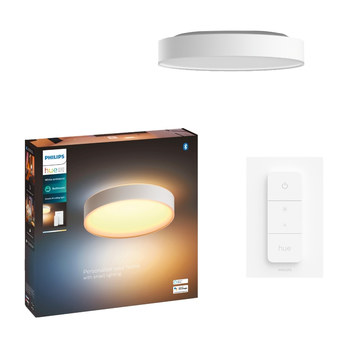 Philips Hue Devere M Taklys, hvit