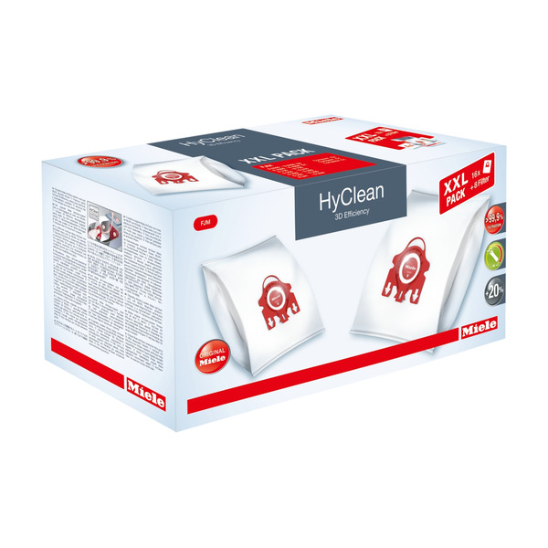 MIELE HYCLEAN 3D FJM XXL PACK Power.no MIELE GARANTIBOKS FJM 3D STØVSUGERPOSER Power.no