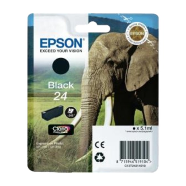 Epson, black 24 Claria Foto HD blekk