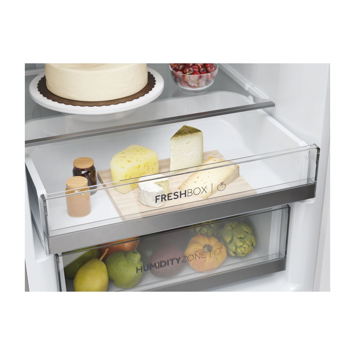 Haier 2D 60 Series 3 HDW3618DNPW kølefryseskab billede 7