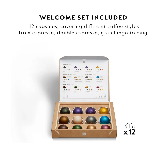 Nespresso Vertuo Pop kapselmaskin By Delonghi, gul - Power.se