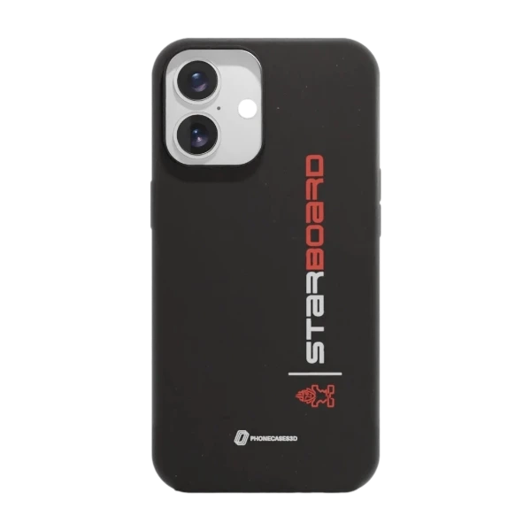 Phonecases3D iPhone 16 Starboard kompostoituva suojakuori, musta