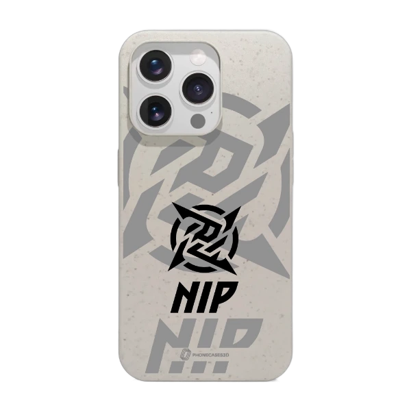 Phonecases3D iPhone 16 Pro Ninjas in Pyjamas kompostoituva suojakuori, valkoinen