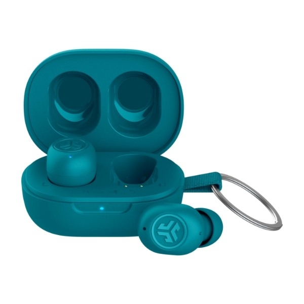 JLab JBuds Mini True Wireless ørepropper, aqua (Siste sjanse - utgående produkt)