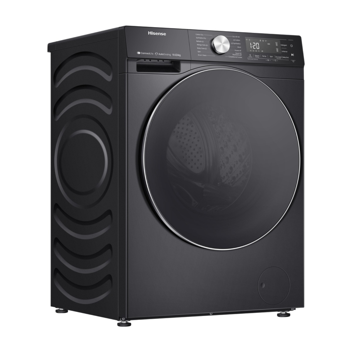 Hisense WD5S1045BB kombineret vaskemaskine/tørretumbler billede 3