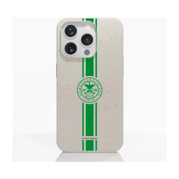 Phonecases3D iPhone 15 Pro HamKam kompostoituva suojakuori, valkoinen