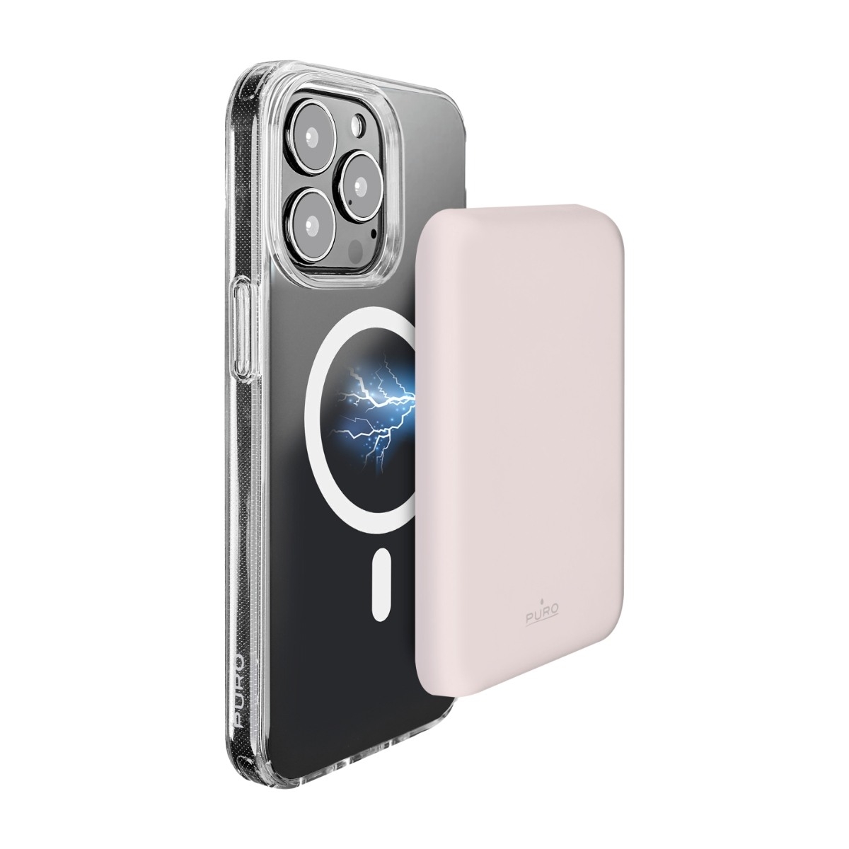 MagSafe compatible Power Bank 4000mAh 1USB-C - Rose Nødlader - Rosa - 4000 mAh