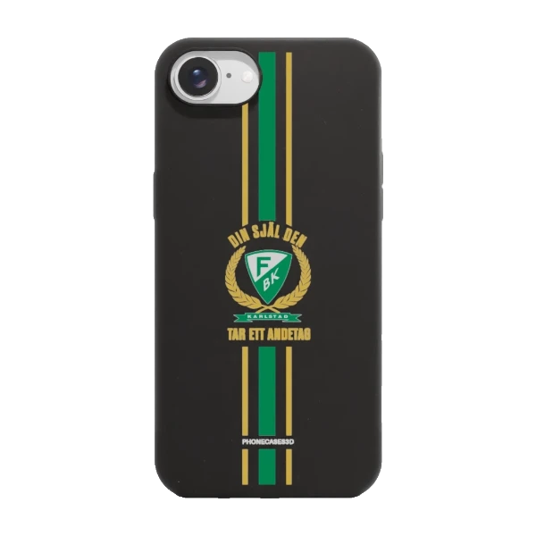 Phonecases3D iPhone 17e/16e Färjestad BK kompostoituva suojakuori, musta