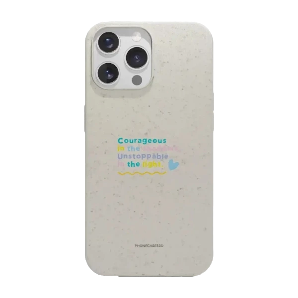 Phonecases3D iPhone 14 Pro Jess Rachel Sharp kompostoituva suojakuori, valkoinen