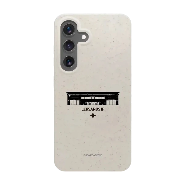 Phonecases3D Samsung Galaxy S25 Leksands IF kompostoituva suojakuori, valkoinen