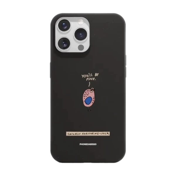 Phonecases3D iPhone 14 Pro Maja Säfström kompostoituva suojakuori, musta