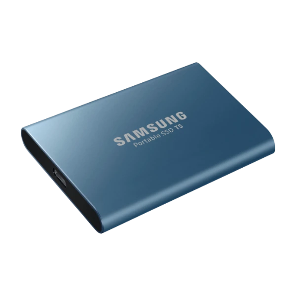 SAMSUNG T5 EXTERNAL SSD 500 GB, BLÅ - POWER.dk