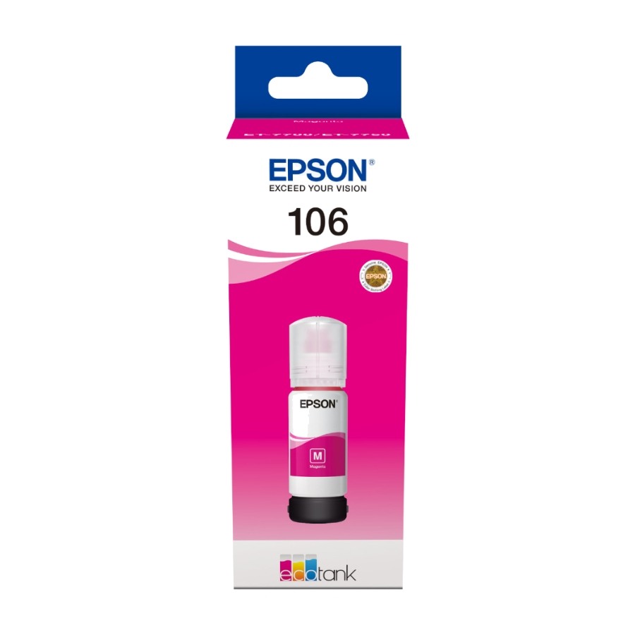 Epson T106 EcoTank blekkflaske, magenta