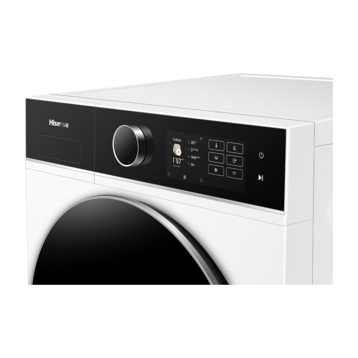 Hisense WD5I1245BWR kombineret vaskemaskine/tørretumbler billede 4