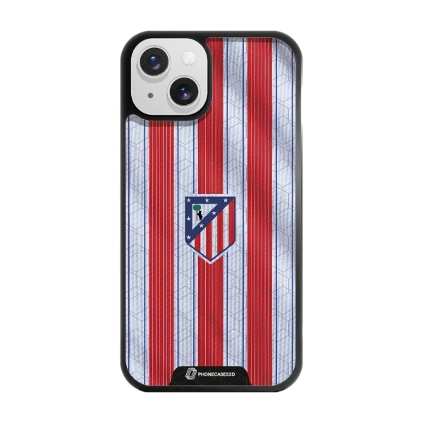 Phonecases3D iPhone 13 Atlético de Madrid -3D suojakuori, musta