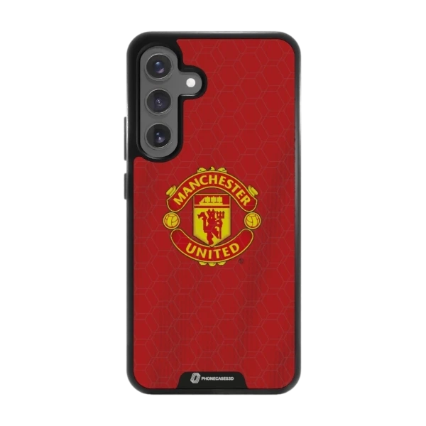 Phonecases3D Samsung Galaxy S25+ Manchester United FC -3D suojakuori, musta