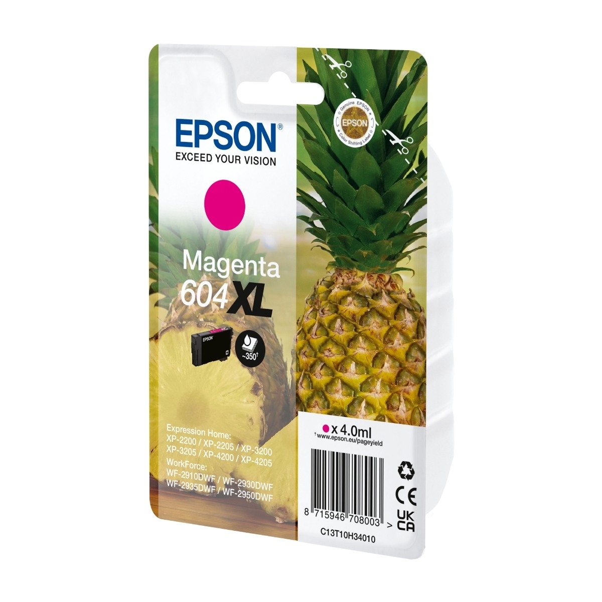 Epson T604XL, magenta blekkpatron