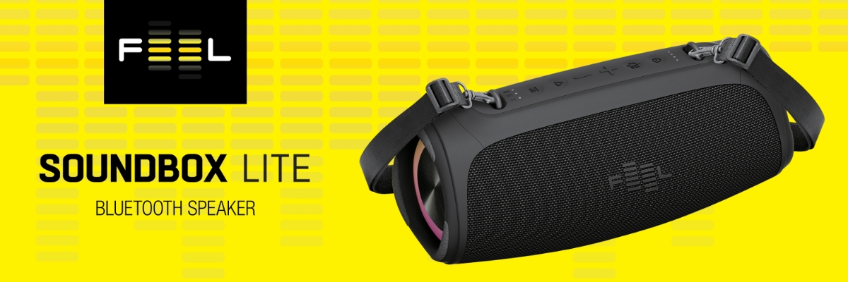 Banner picture of FEEL Soundbox Lite speaker.