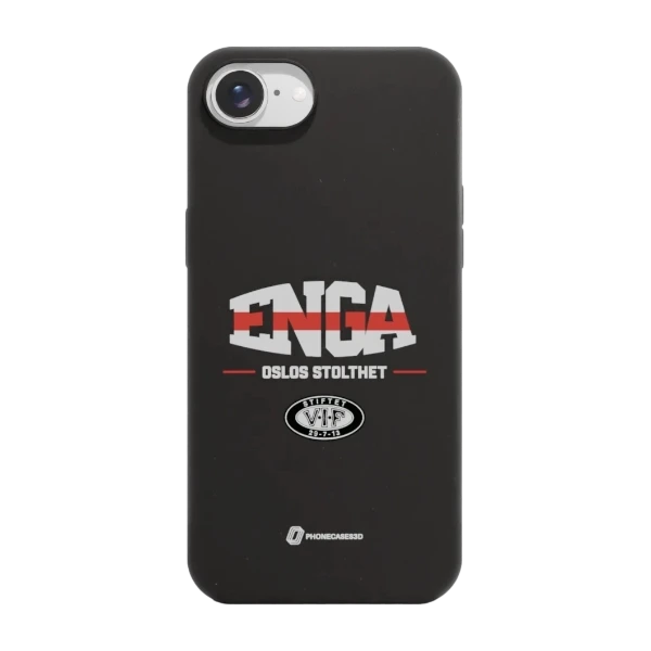 Phonecases3D iPhone 17e/16e VIF kompostoituva suojakuori, musta