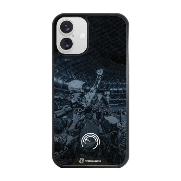Phonecases3D iPhone 16 Plus Norges Motorsportforbund -3D suojakuori, musta