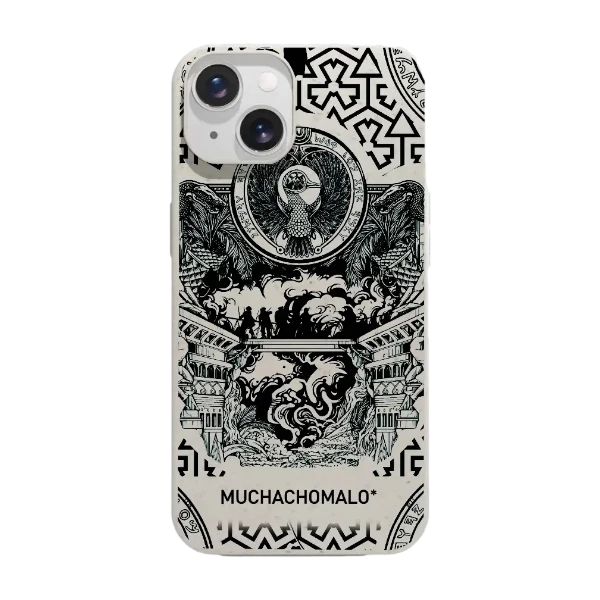 Phonecases3D iPhone 14 Muchacho Malo kompostoituva suojakuori, valkoinen